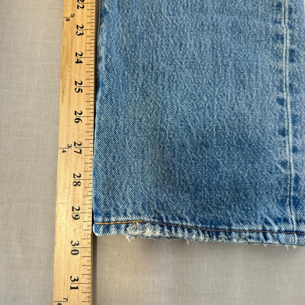 Levi's Men's 29x30 501 Original‎ Jeans Blue Distressed Ripped Straight NEW - Picture 12 of 12
